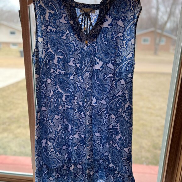 Blue Summer Plus Size Dress - Picture 2 of 5